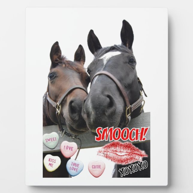 Valentine's Day Horses Plaque (Front)