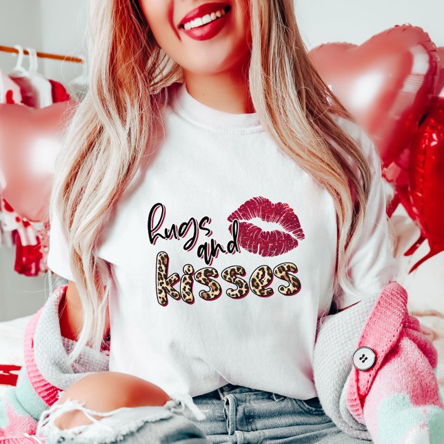 Valentines Day Hugs and Kisses  T-Shirt (Creator Uploaded)