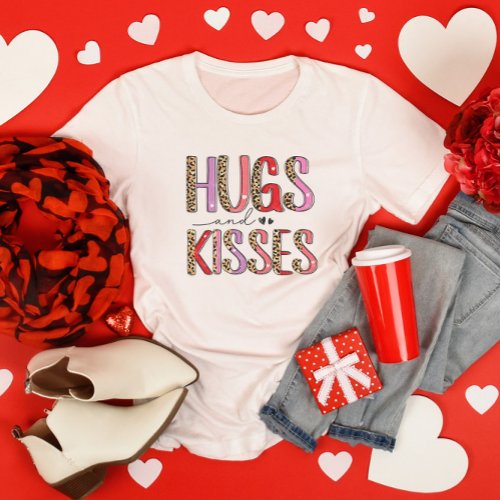 Valentines Day Hugs and Kisses T_Shirt