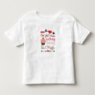 Valentine's Day Humor Cupcake Stud Muffin Toddler T-shirt