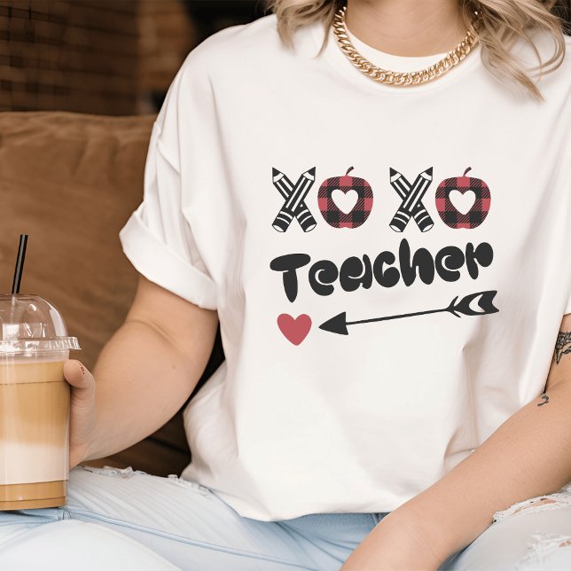 Valentine's Day I Cute Teacher T-Shirt (Cute Valentine's Teacher Tee)