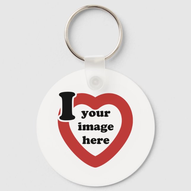 Valentine's Day I heart Keychain (Front)