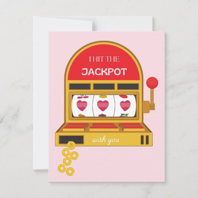  Valentine's Day I Hit the Jackpot Card (Front)