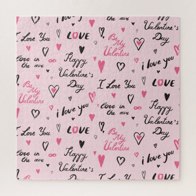 Valentine's Day: 'I Love You' Background. Jigsaw Puzzle (Vertical)