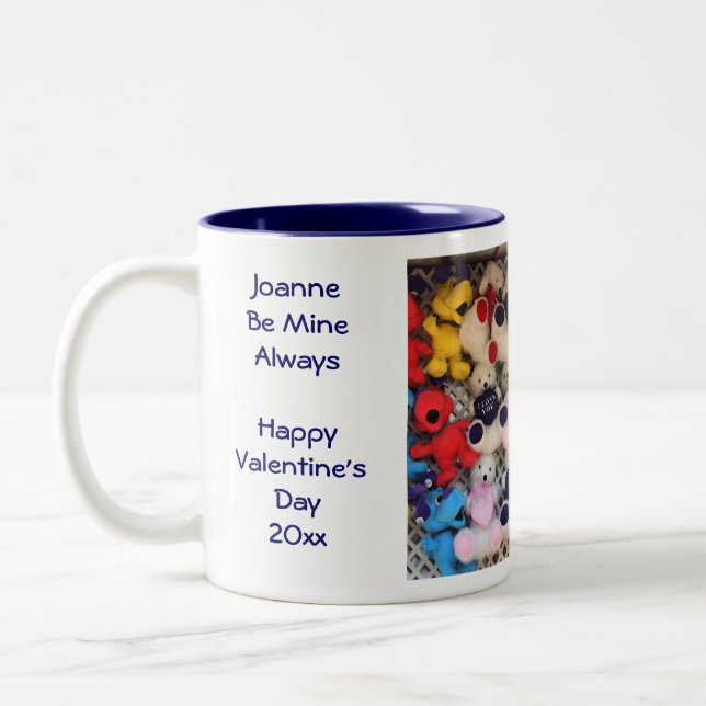 Valentine's Day I Love You Personalized Two-Tone Coffee Mug (Left)