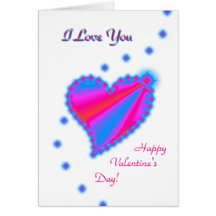 Valentine's Day , I Love You , Rainbow Heart Cards