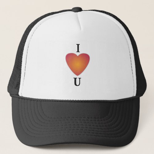 Valentines Day I Love You Trucker Hat