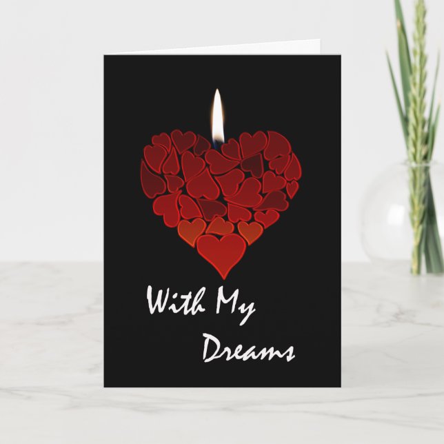 Valentine's Day I Trust You With My Dreams Holiday Card (Front)