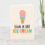 Valentine's Day Ice Cream Joke Funny Holiday Card