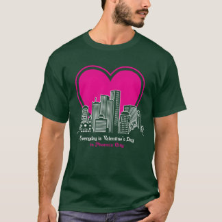 Valentines Day in Phoeni City retro T-Shirt