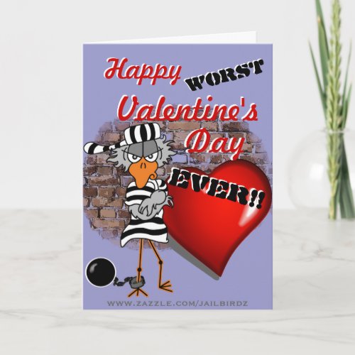 Valentines Day Incarcerated Holiday Card