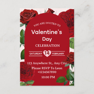 Valentine's Day Invitation Card