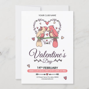 Valentine's Day Invitation Flyer