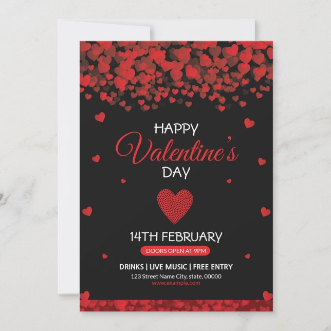 Valentine's Day Invitation Flyer (Front)