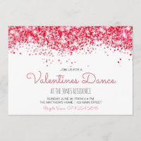 Valentines Day Invitation, Valentine Dance
