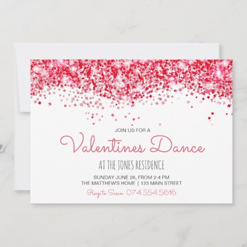 Valentines Day Invitation Valentine Dance Invitation