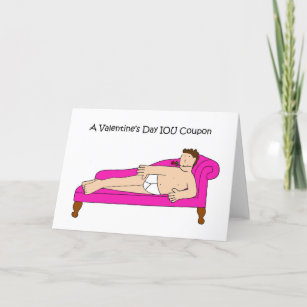 Valentine's Day IOU Coupon for Her Holiday Card