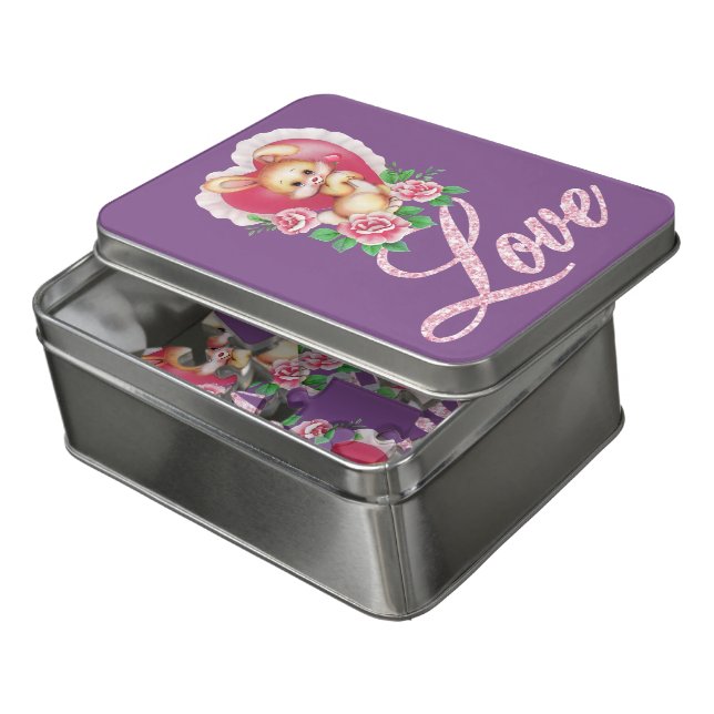 Valentine's Day Jigsaw Puzzle (Lid Open)