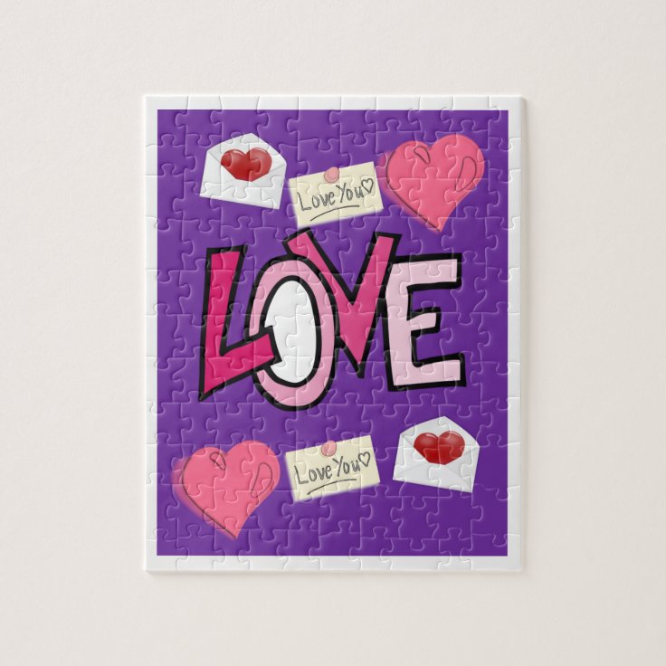 Valentine's Day Jigsaw Puzzle Zazzle