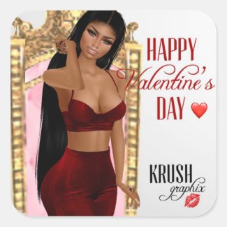 Valentine's Day Kesha Stickers