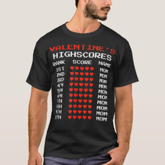 Valentine's Day Kids Boys Retro Video Games Funny T-Shirt
