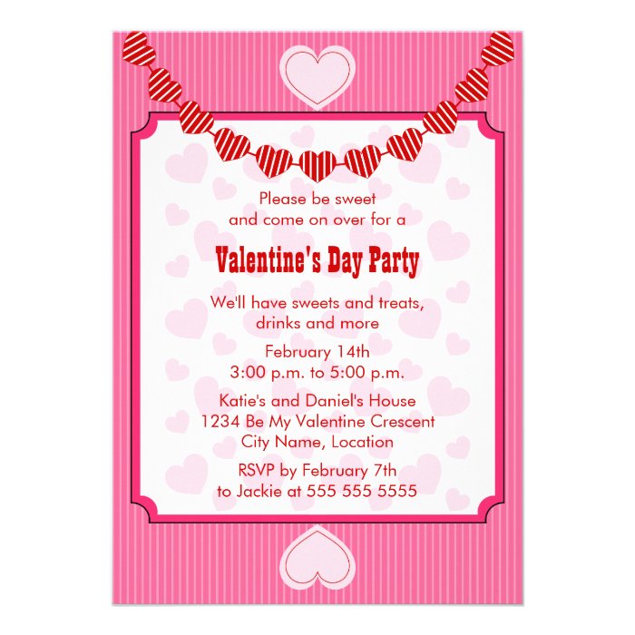 Valentine's Day Kid's Party Invitation