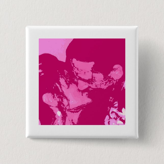 Valentine's Day Kiss Button (Front)