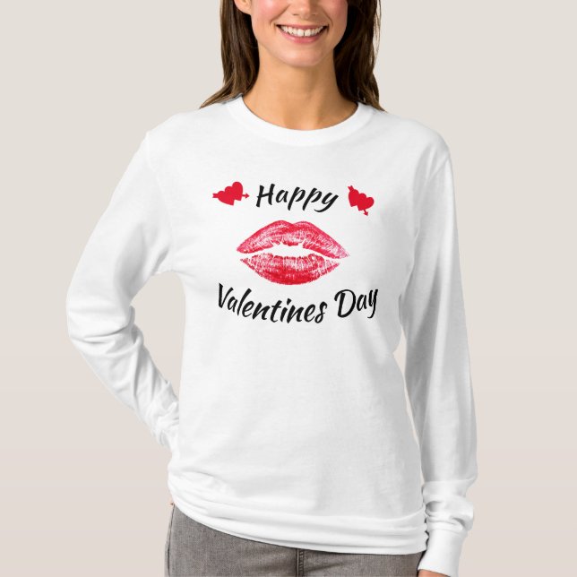 VALENTINES DAY KISS  T-Shirt (Front)