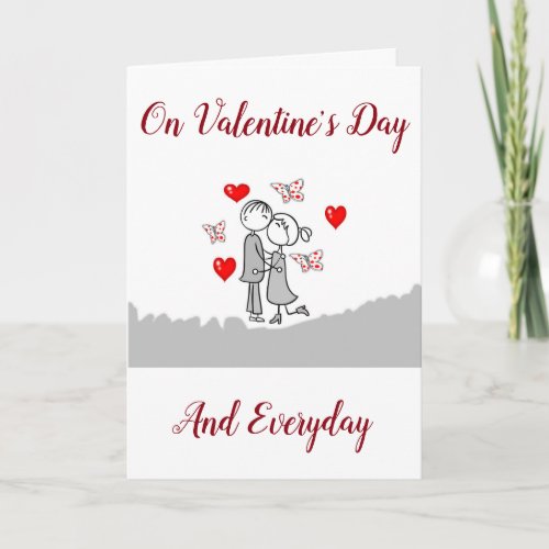 VALENTINES DAY KISSING YOU FAV THING TO DO HOLIDAY CARD