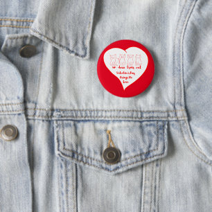 Valentines Day Kitten - Un Deux Trois Cat Button