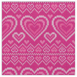 Valentine&#39;s Day Knitted Pattern 2 Fabric