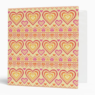 Valentine's Day Knitted Pattern Binder