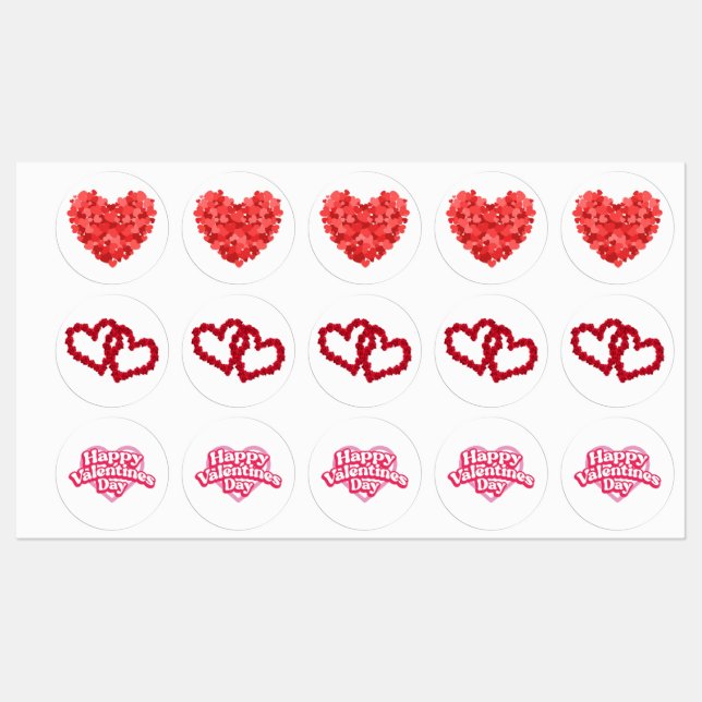 Valentine's day labels (Sheet)