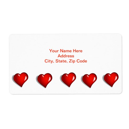 Free vector Valentine's Day Labels Hearts | Zazzle.com