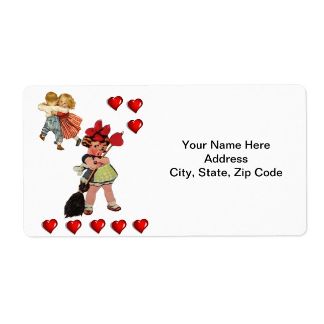 Valentine's Day Labels Vintage (Front)