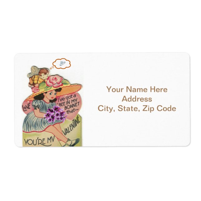 Valentine's Day Labels Vintage (Front)