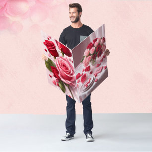 Valentine's Day Lace & Roses Add Signature Card