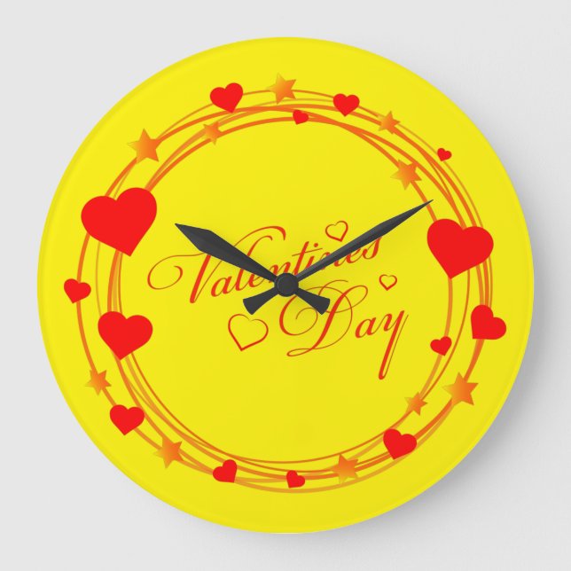 Valentine's Day Large Clock (Front)