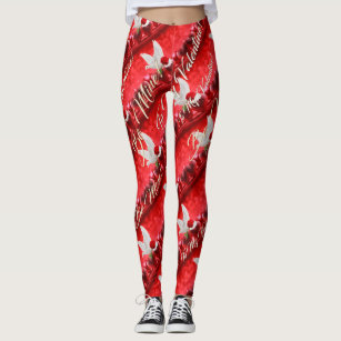 Rvidbe Valentine's Day Leggings for Women Shiny, Womens Leggings