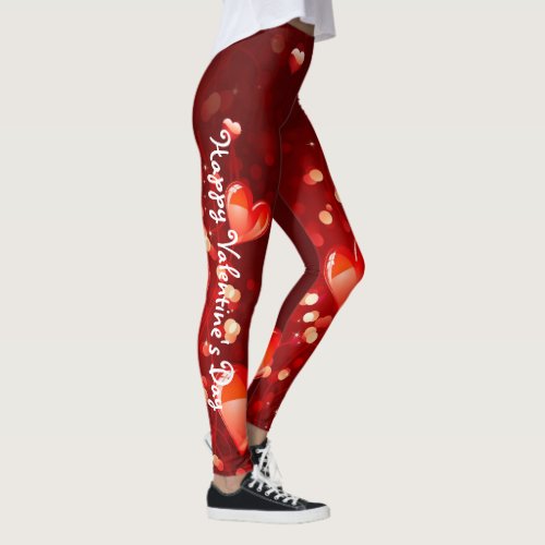 Valentines Day Leggings Custom Name Yoga Pants