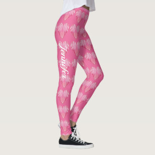 Valentine's Day Leggings Your Name Yoga Pants