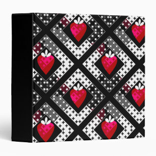Valentine's day, love 3 ring binder