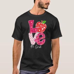 Valentines Day Love 9th Grade Squad Teacher Kids O T-Shirt