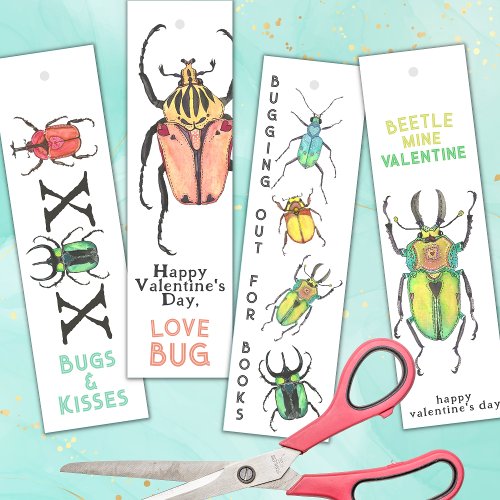 Valentines Day Love Bug Bookmarks