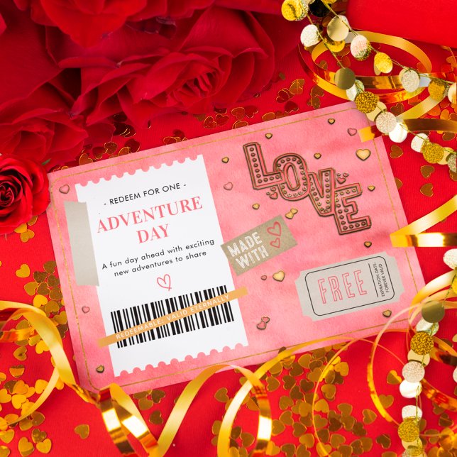 Valentine's Day Love Couples Adventure Day Coupon (Creator Uploaded)