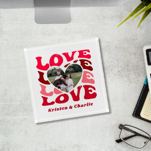 Valentine's Day Love Custom Photo Office Paperweight