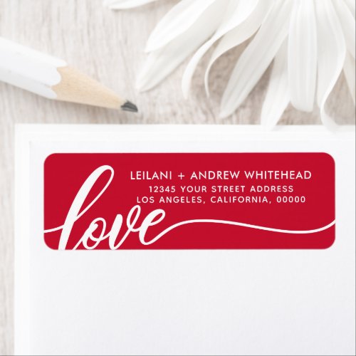 Valentines Day Love Hand_Lettered Label