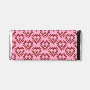 Valentines Day Love Heart Acorn Patterned Hershey Bar Favors