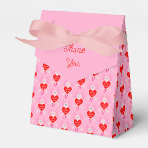 Valentines Day Love Heart Axolotl Custom Wedding Favor Boxes