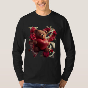 Valentine's Day Love Heart Bear Teddy Girlfriend T-Shirt